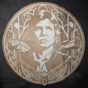 Houten pannenonderzetter Han Solo Star wars